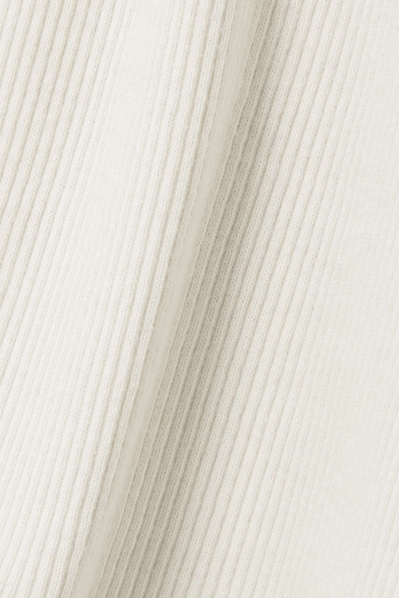 Cotton Collection cropped ribbed cotton-blend jersey tank - Light Heather Grey - 4