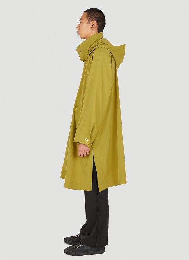 Hooded Flip Coat in Khaki - 3