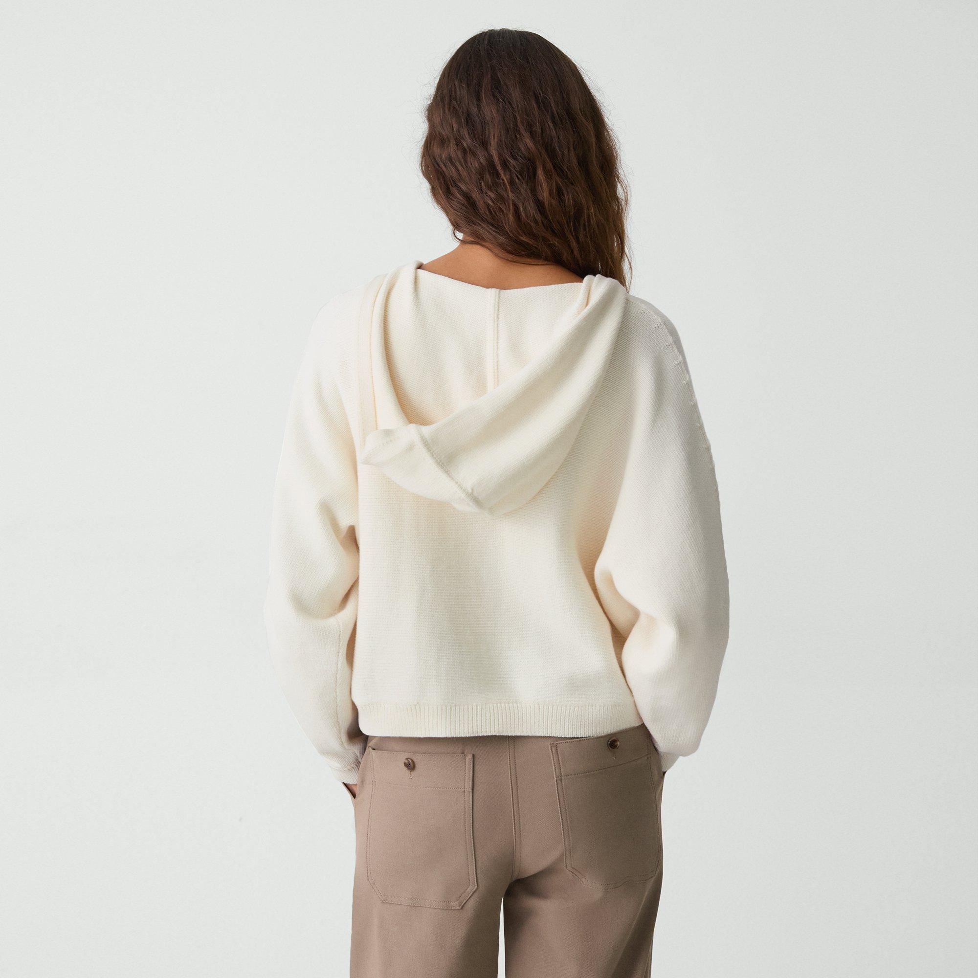 Zip-Up Hoodie in Rounded Cotton - 4
