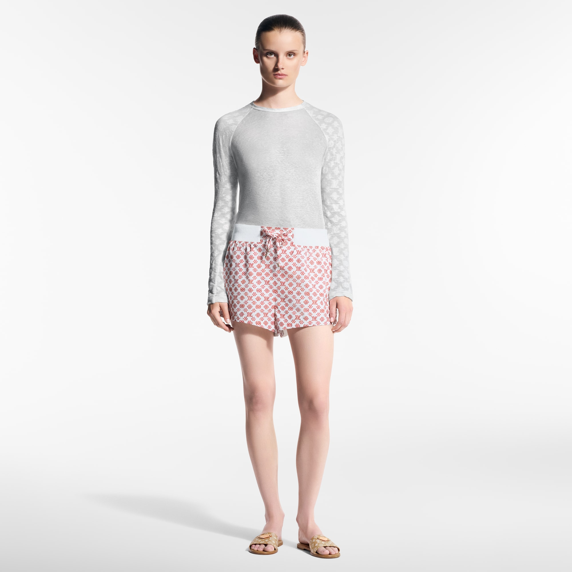 Monogram Accent Long-Sleeved Top - 6