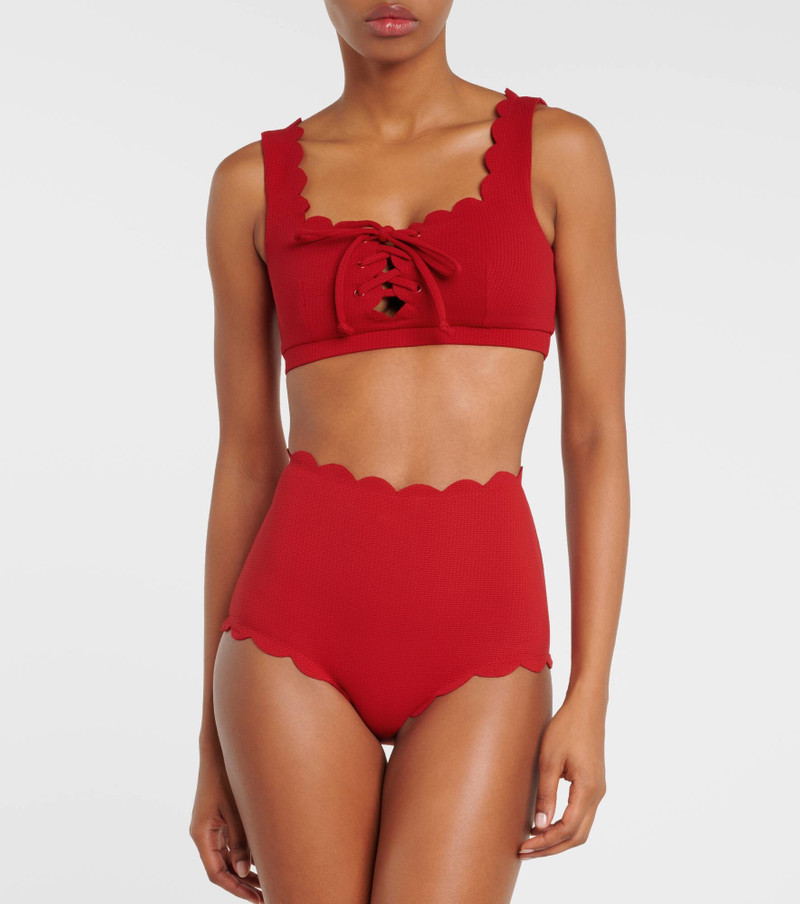 MARYSIA Santa Monica high-rise bikini bottoms outlook