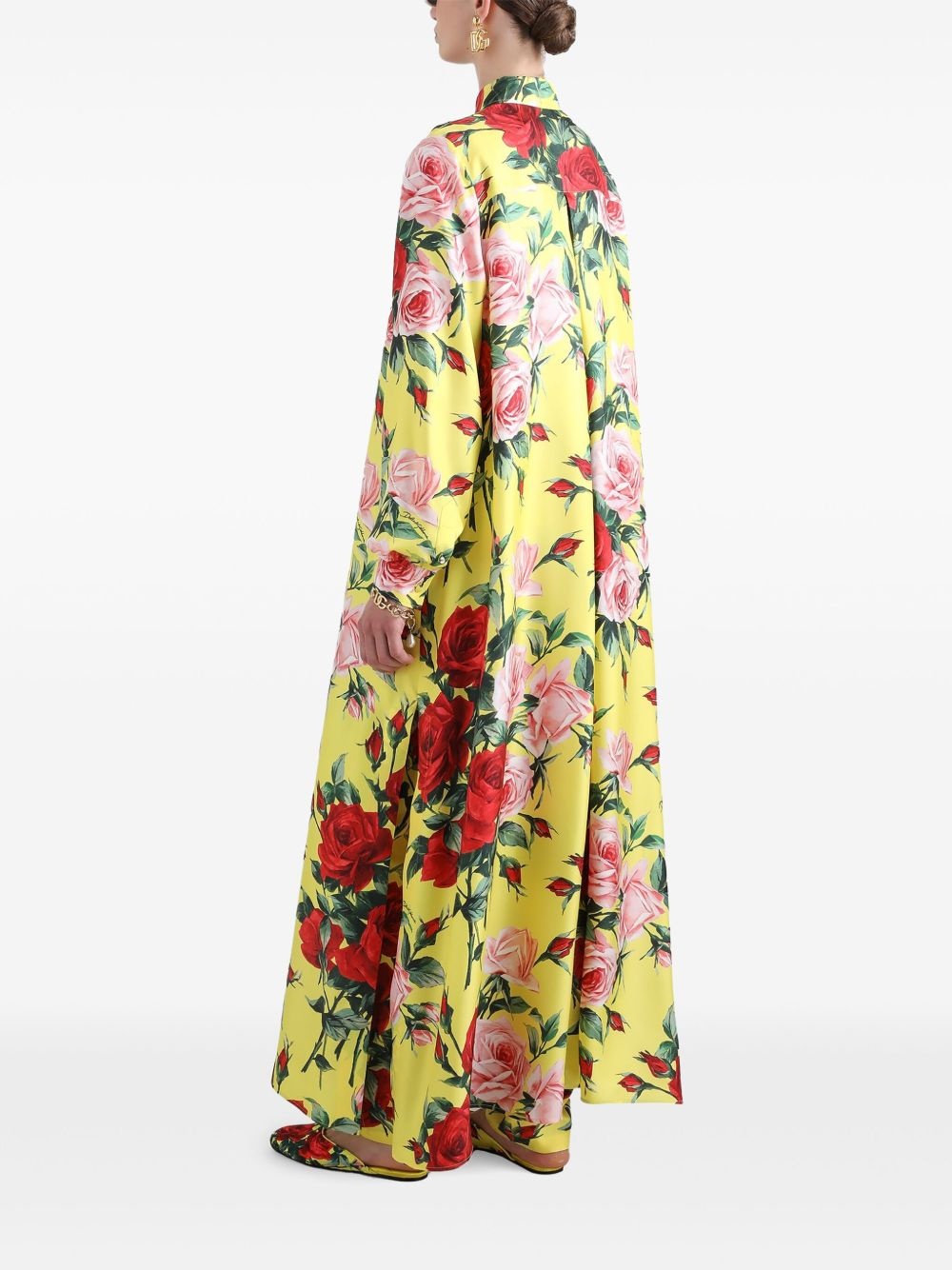 floral-print trousers - 3