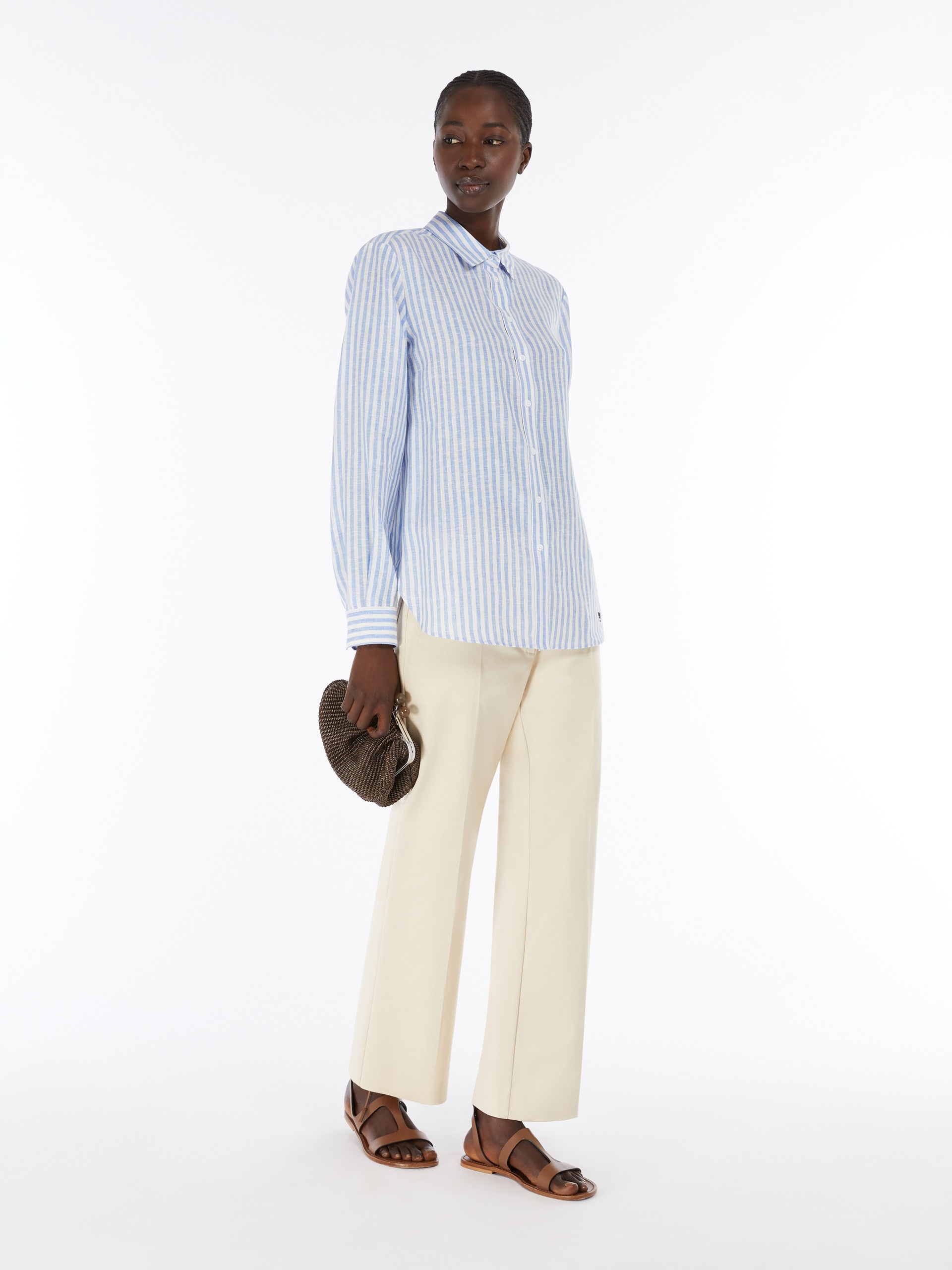 JOSEF Striped linen shirt - 2