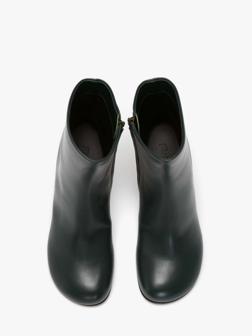 LEATHER CHAIN ANKLE BOOTS - 4