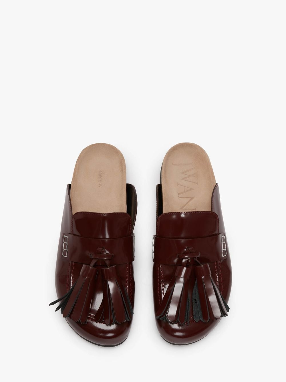 TASSEL LOAFER LEATHER MULES - 4