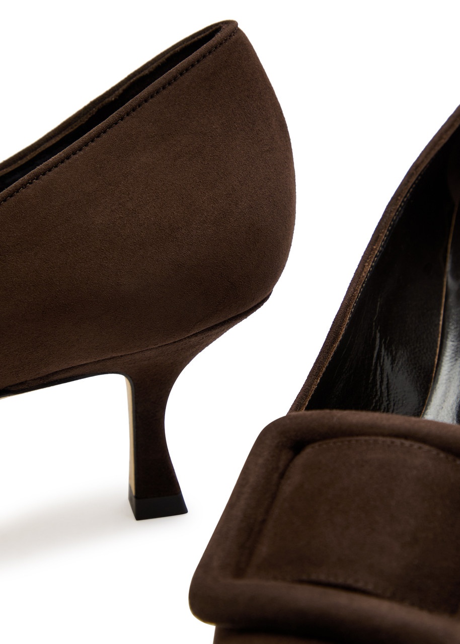 Manolo Blahnik Maysale 50 Suede Pumps - 4