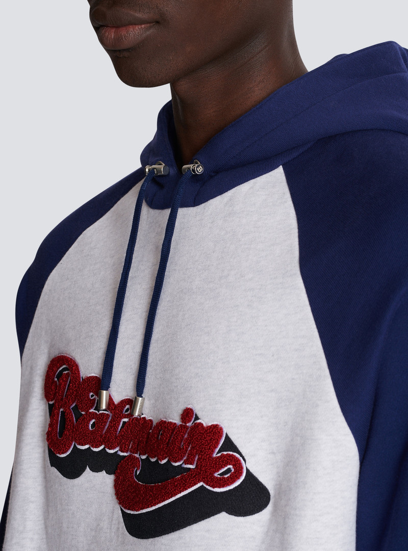 Balmain retro '70s hooded sweatshirt 8