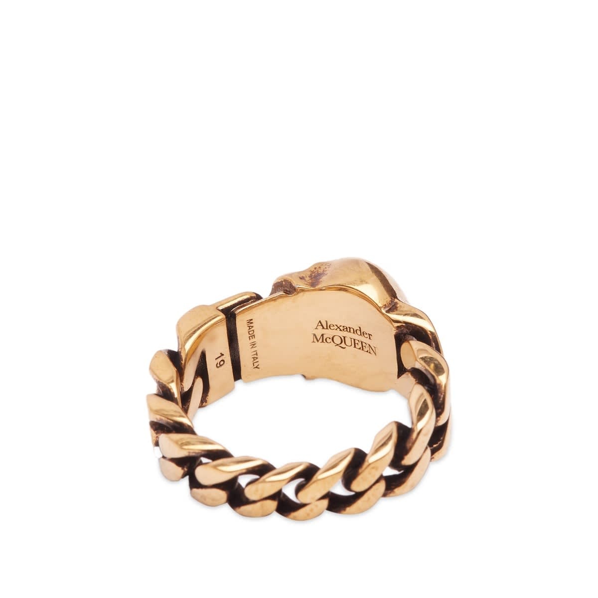 Alexander McQueen Skull Chain Ring - 4