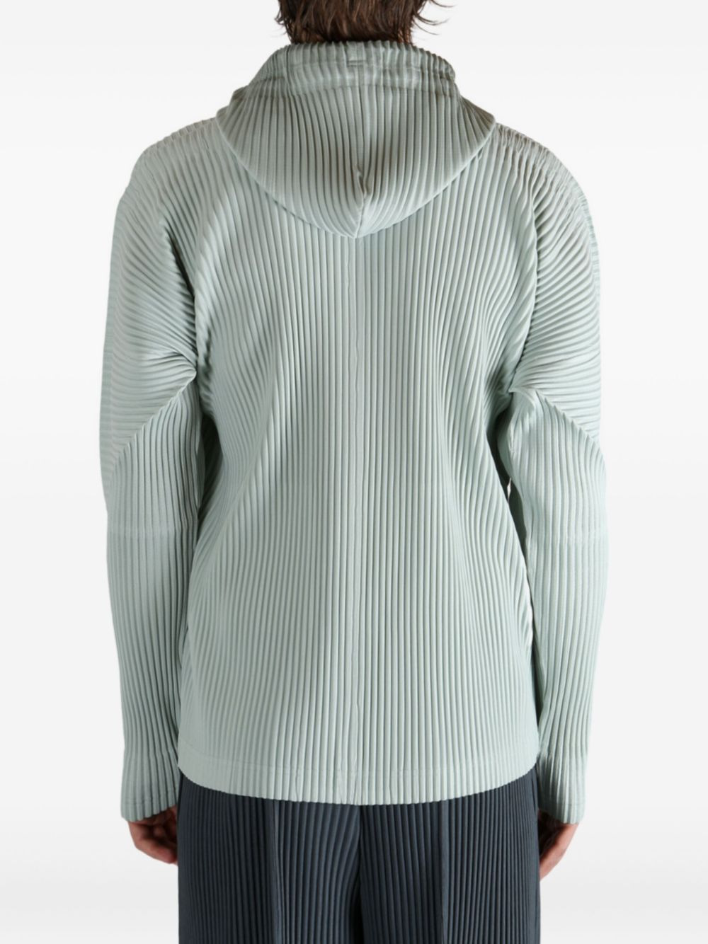 pleated hooded jacket - 5