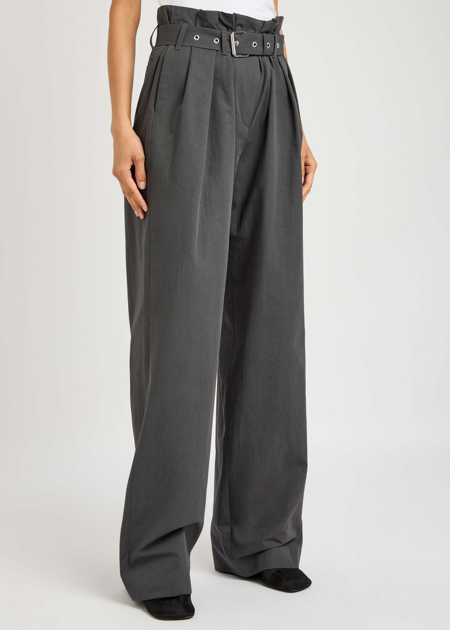 Dries Van Noten Peaches Wide-leg Cotton Trousers - 2
