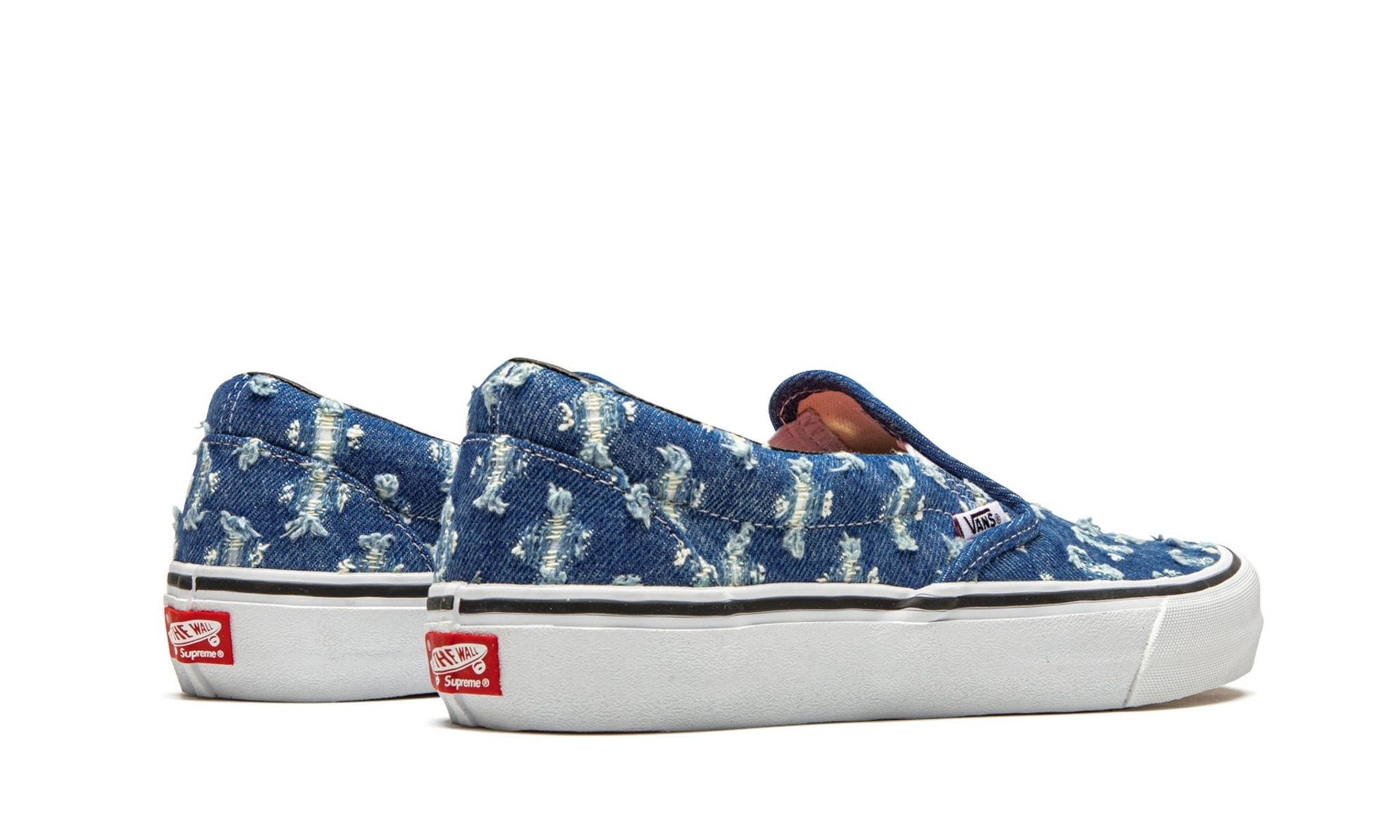 Slip-On Pro "Supreme - Blue Hole Punch Denim" - 3