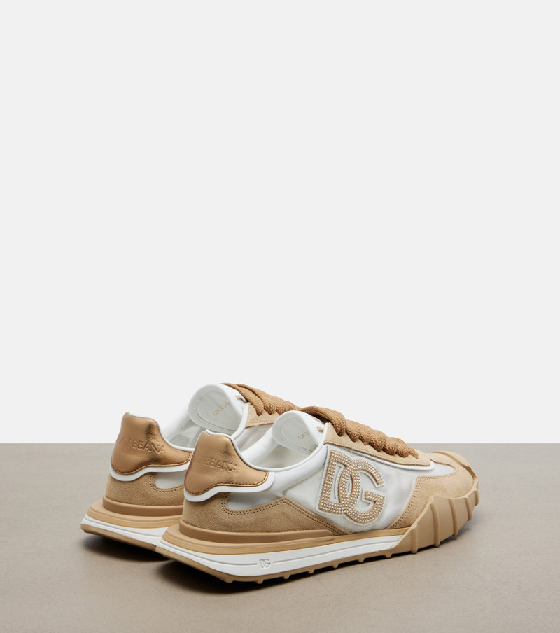 Dolce & Gabbana DG Athletic suede-trimmed sneakers outlook