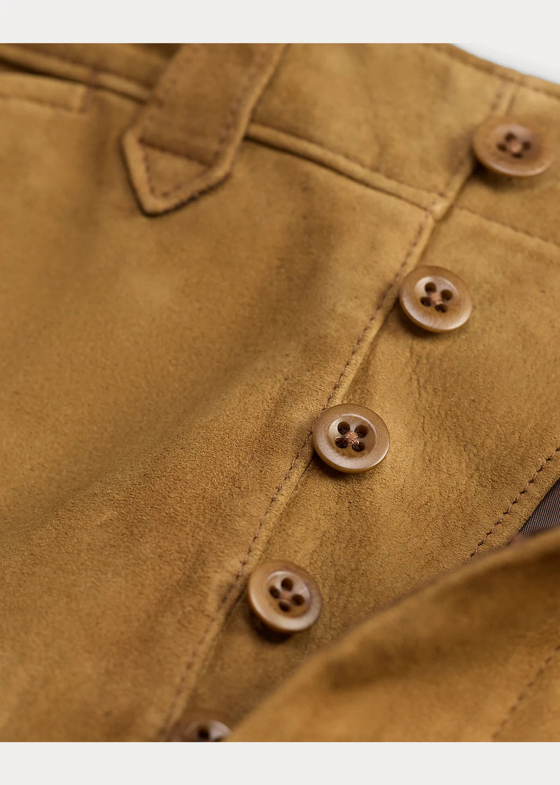 Slim Fit Suede Western Pant 6