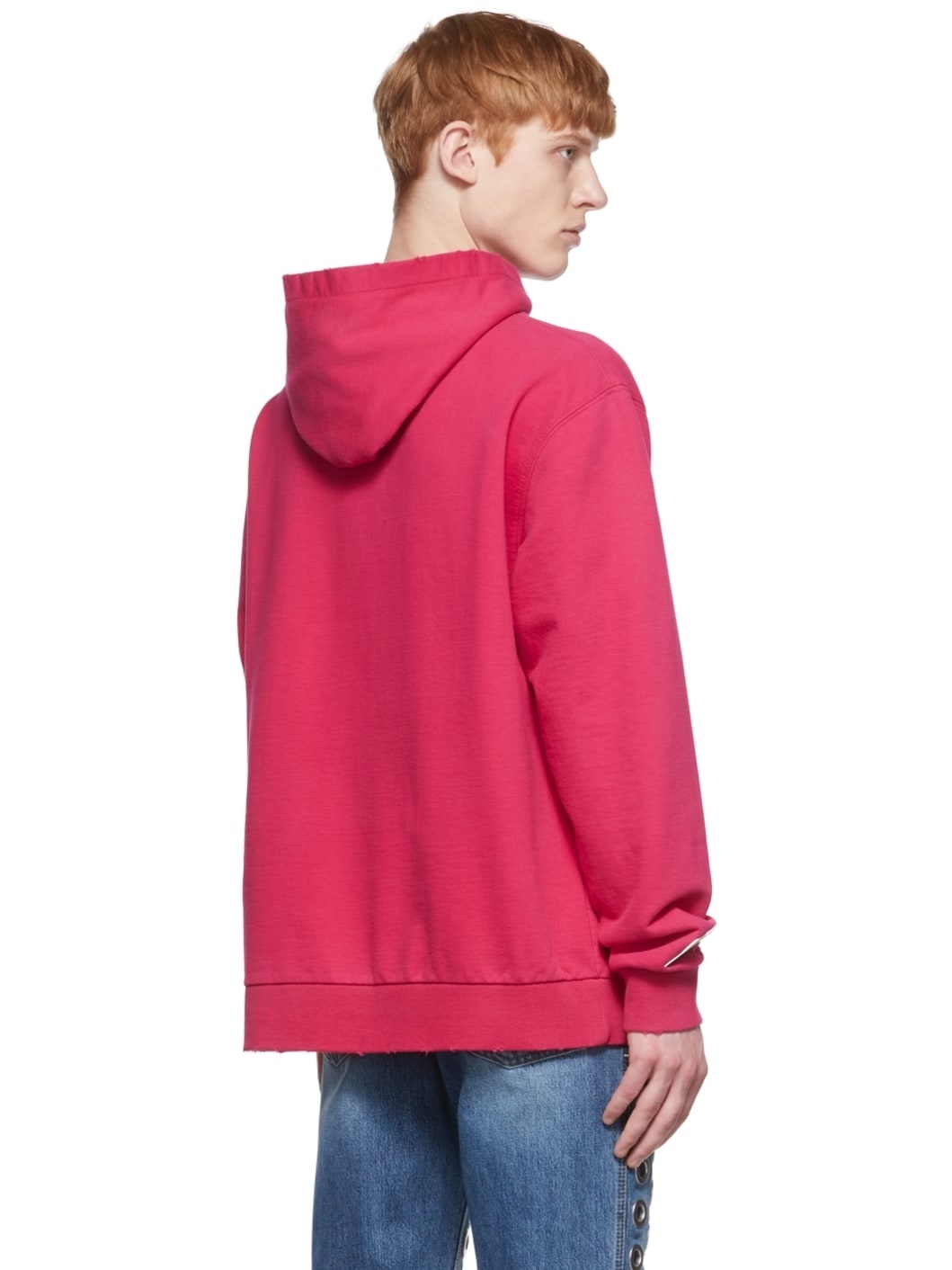 Pink Cotton Hoodie - 3