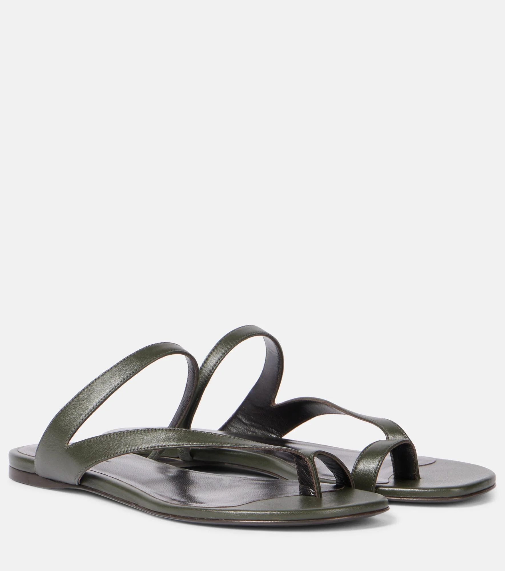 Aimee leather slides - 1