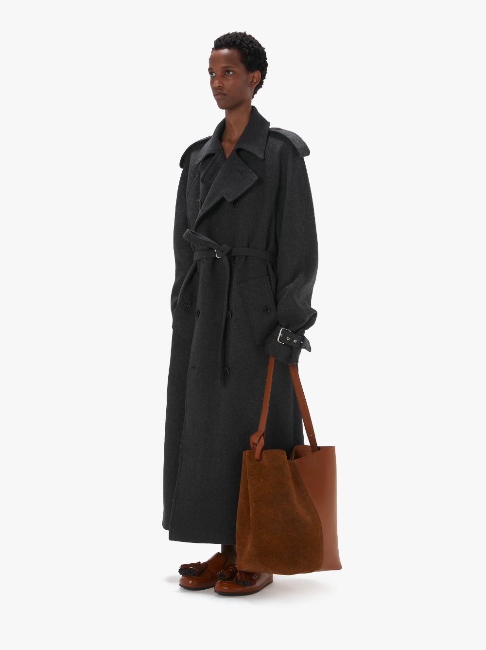 WOOL TRENCH COAT - 4