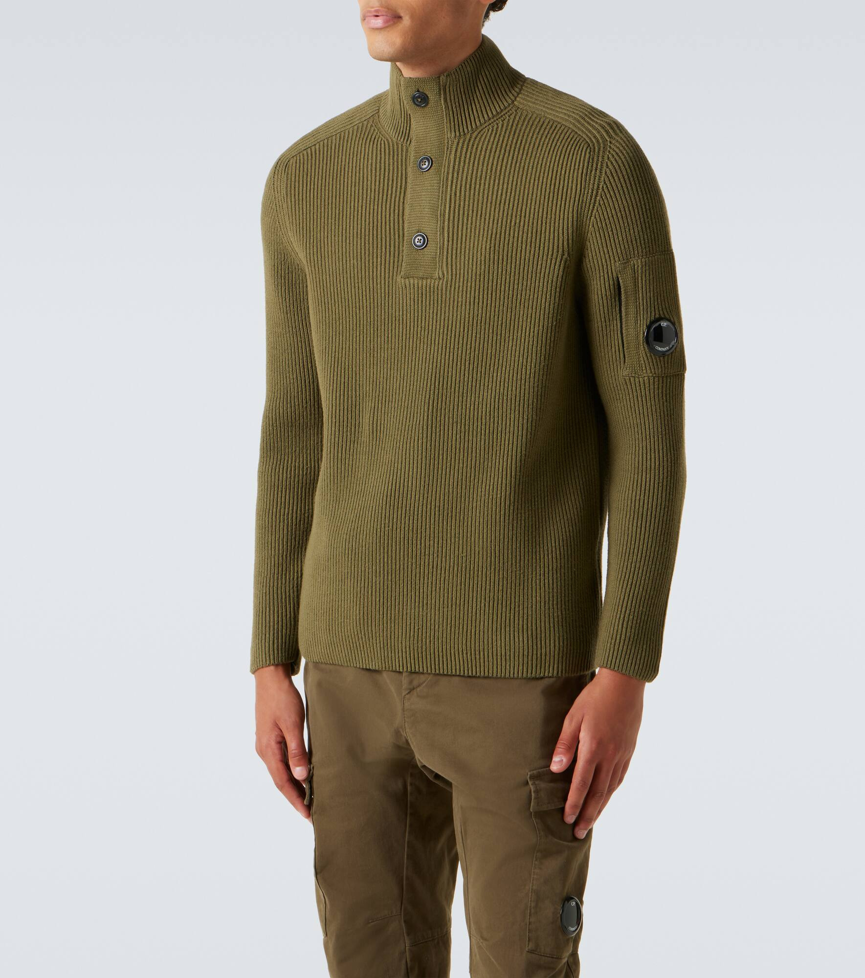 Ribbed-knit cotton-blend sweater - 3