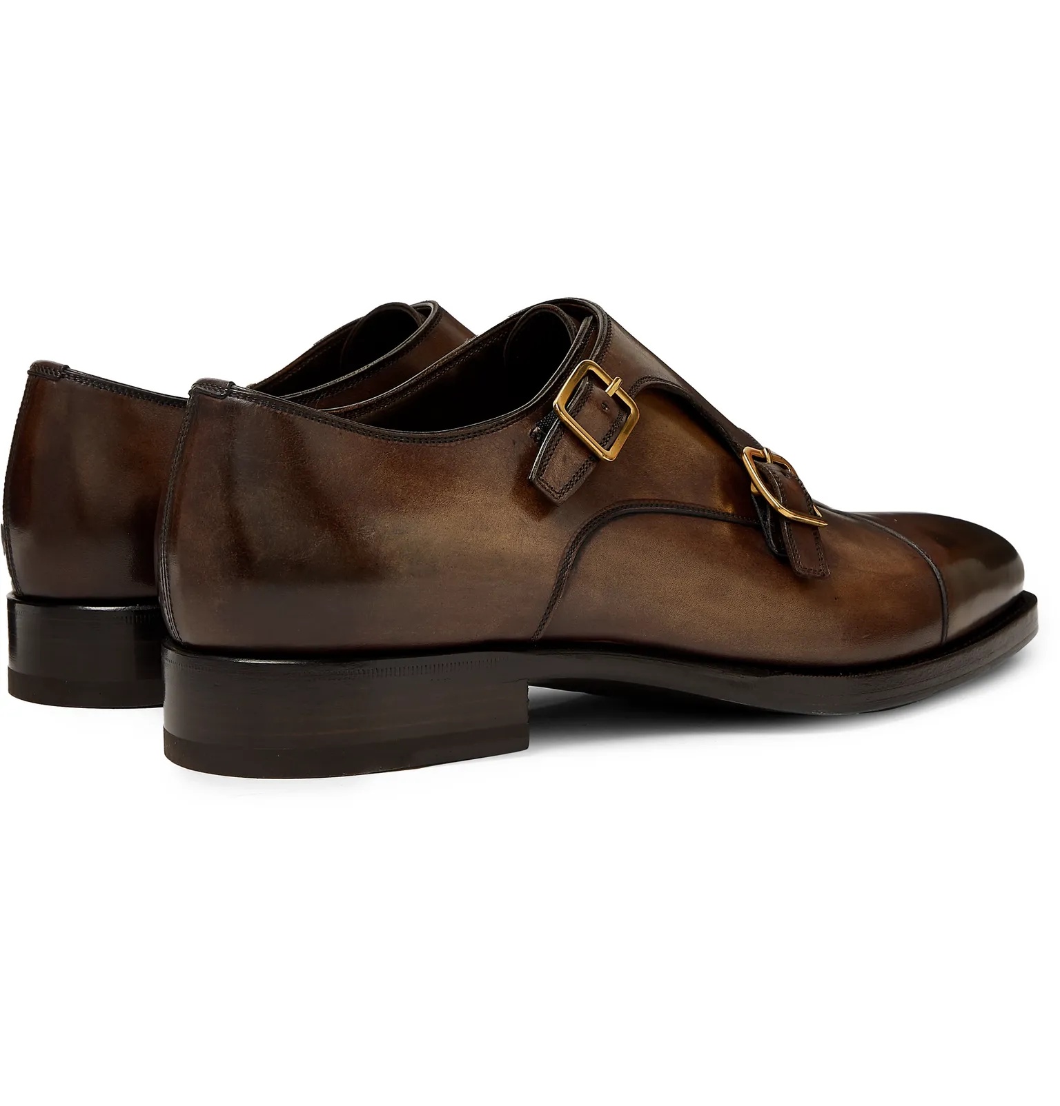 Wessex Leather Monk-Strap Shoes - 6