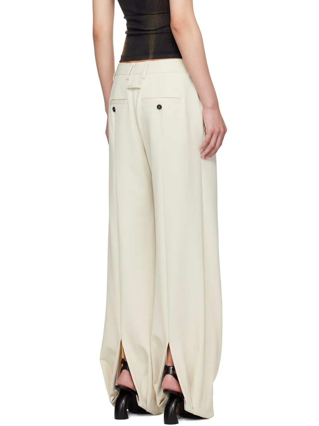 SSENSE Exclusive Off-White 'The Stirrup' Trousers - 3