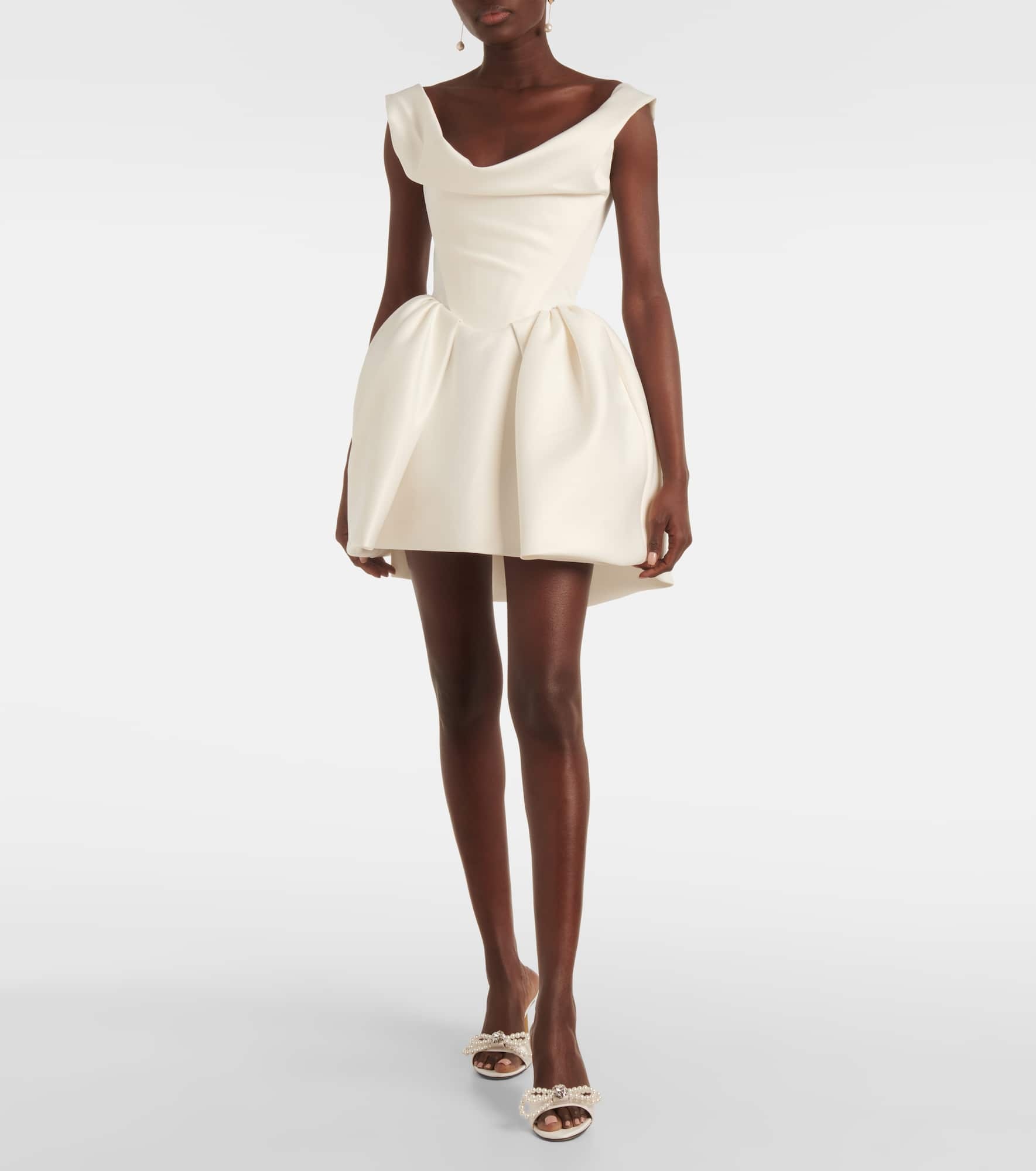 Bridal Bagatelle satin minidress - 2