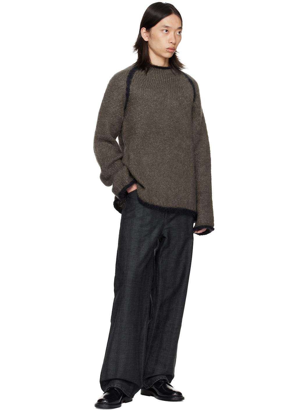 Gray Rider Roundneck Sweater - 4