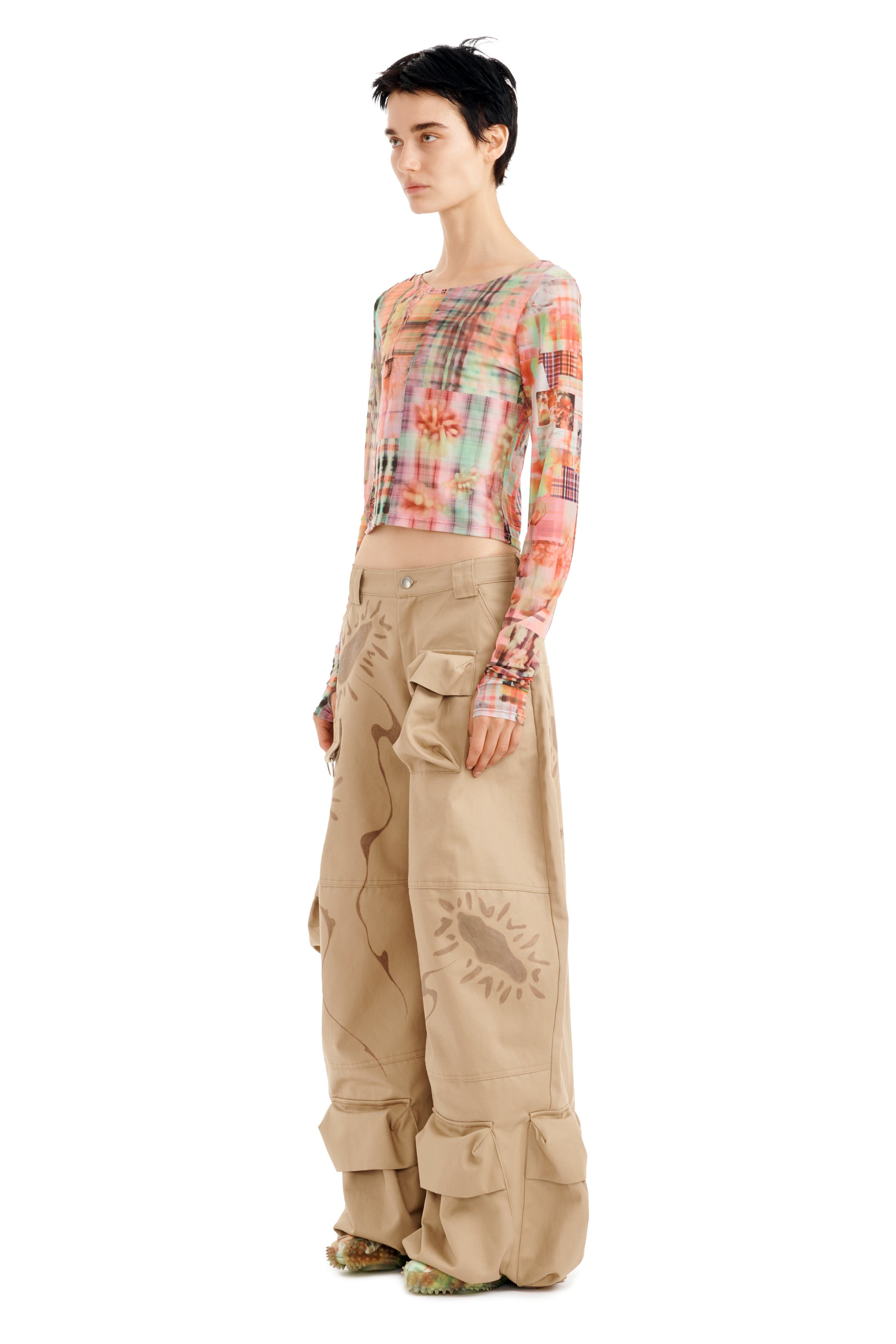 SAND DAISY GARDEN CARGO PANT - 3