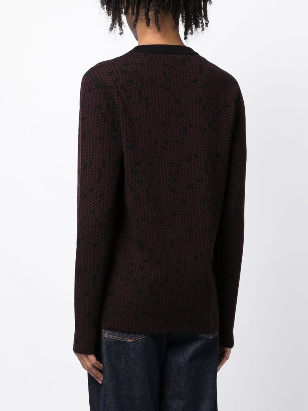 patterned intarsia-knit wool jumper - 4