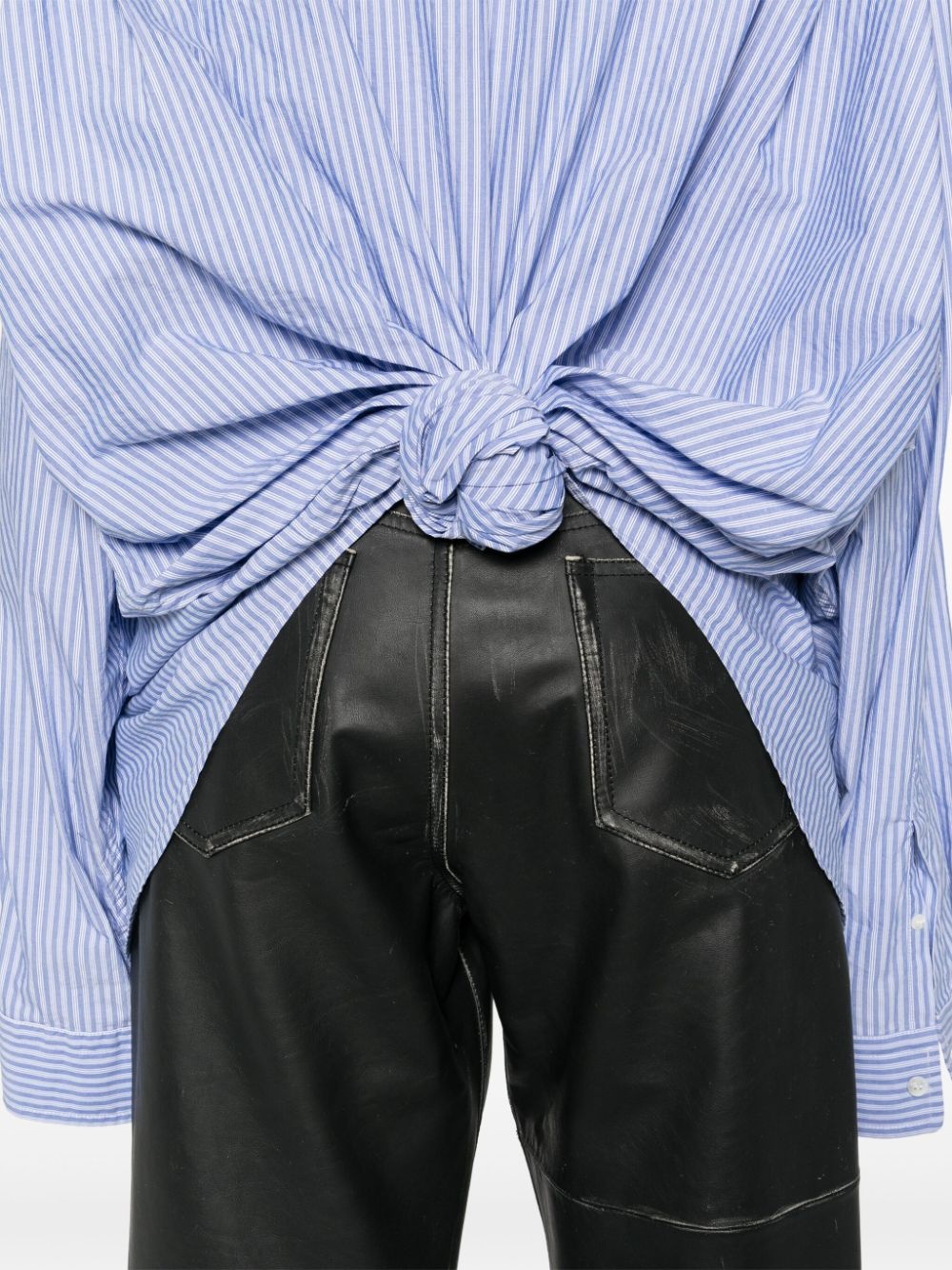 knot-detail shirt - 5