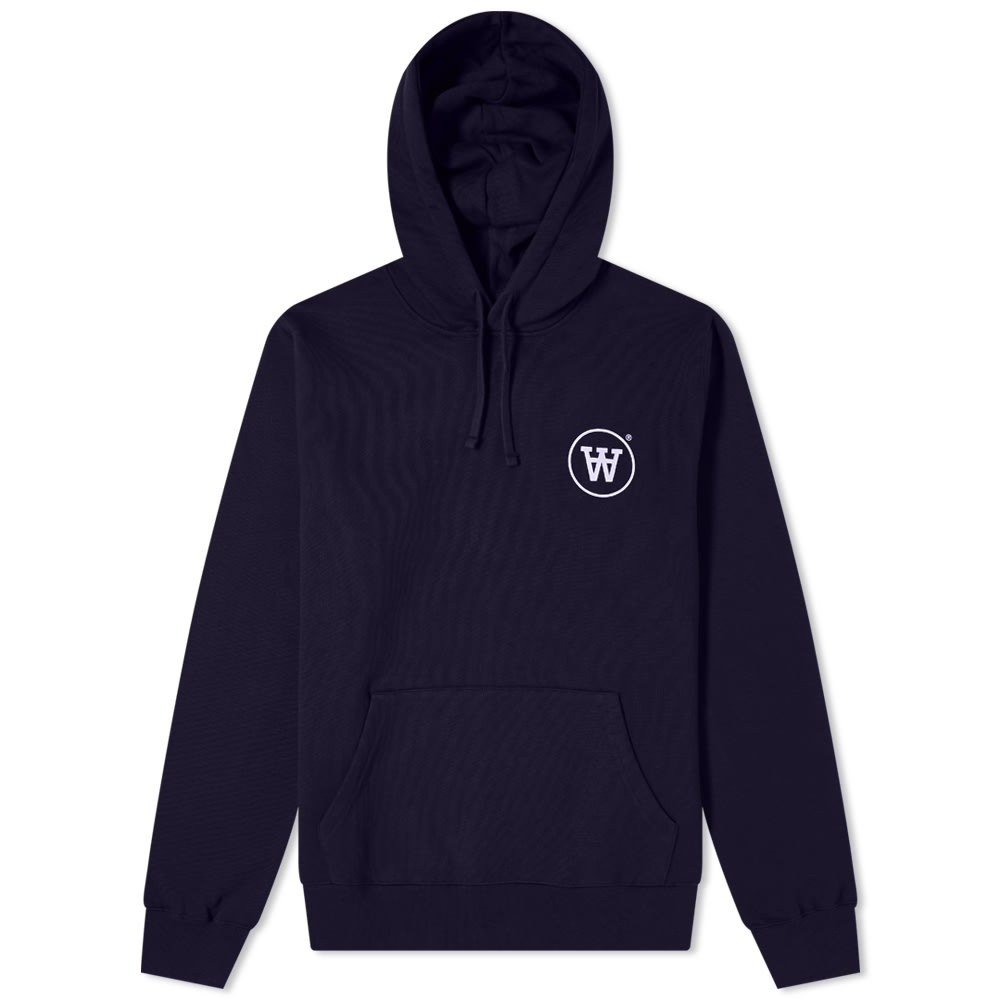 Wood Wood Aa Ian Logo Popover Hoody - 1