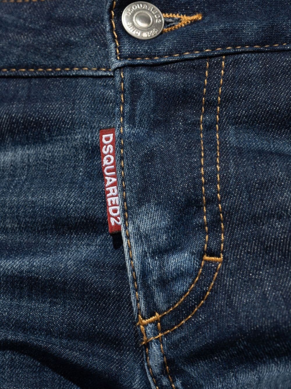 logo-patch cotton jeans - 5