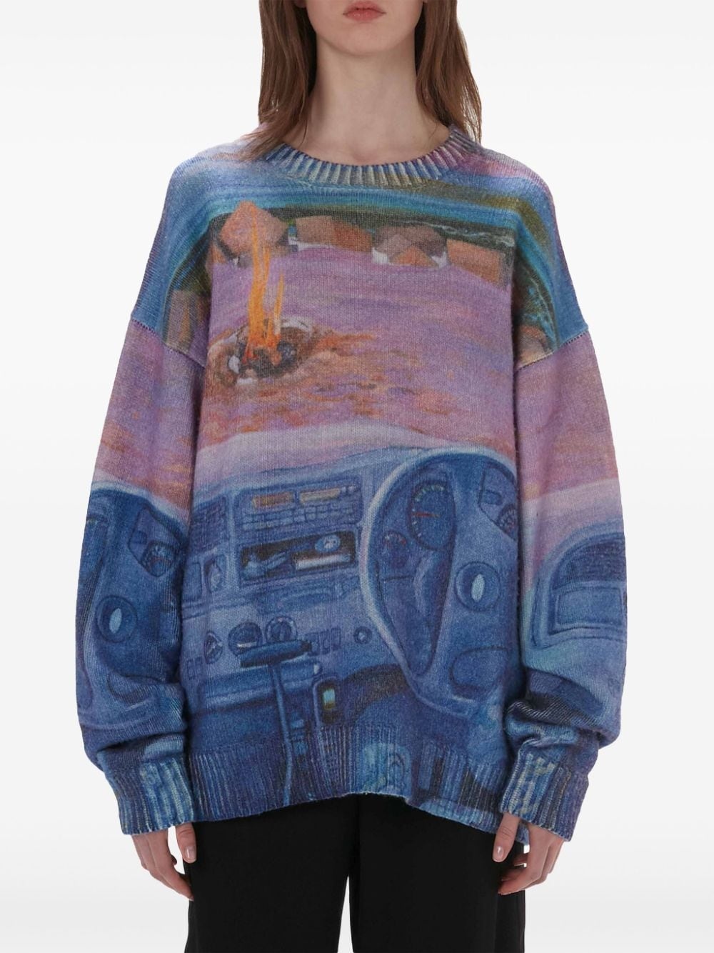 printed jumper - 3