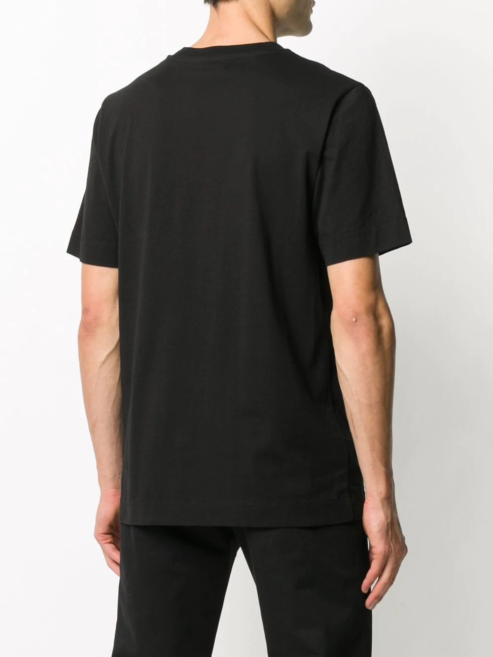 laser-cut crew neck T-shirt - 4