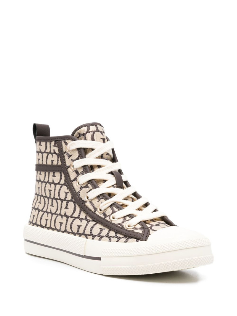 GUESS USA logo-print high-top sneakers outlook