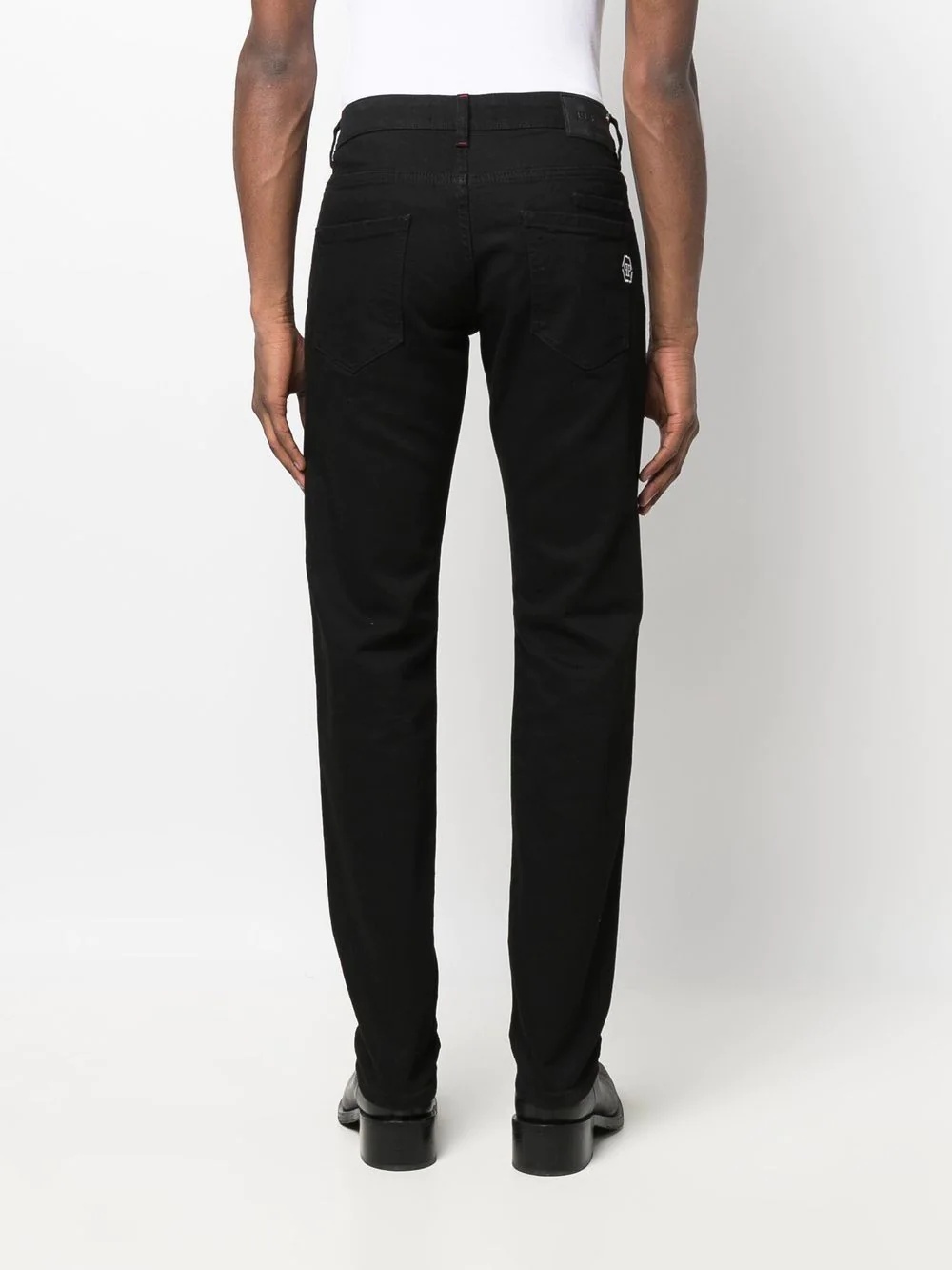 embroidered-logo straight-cut jeans - 4