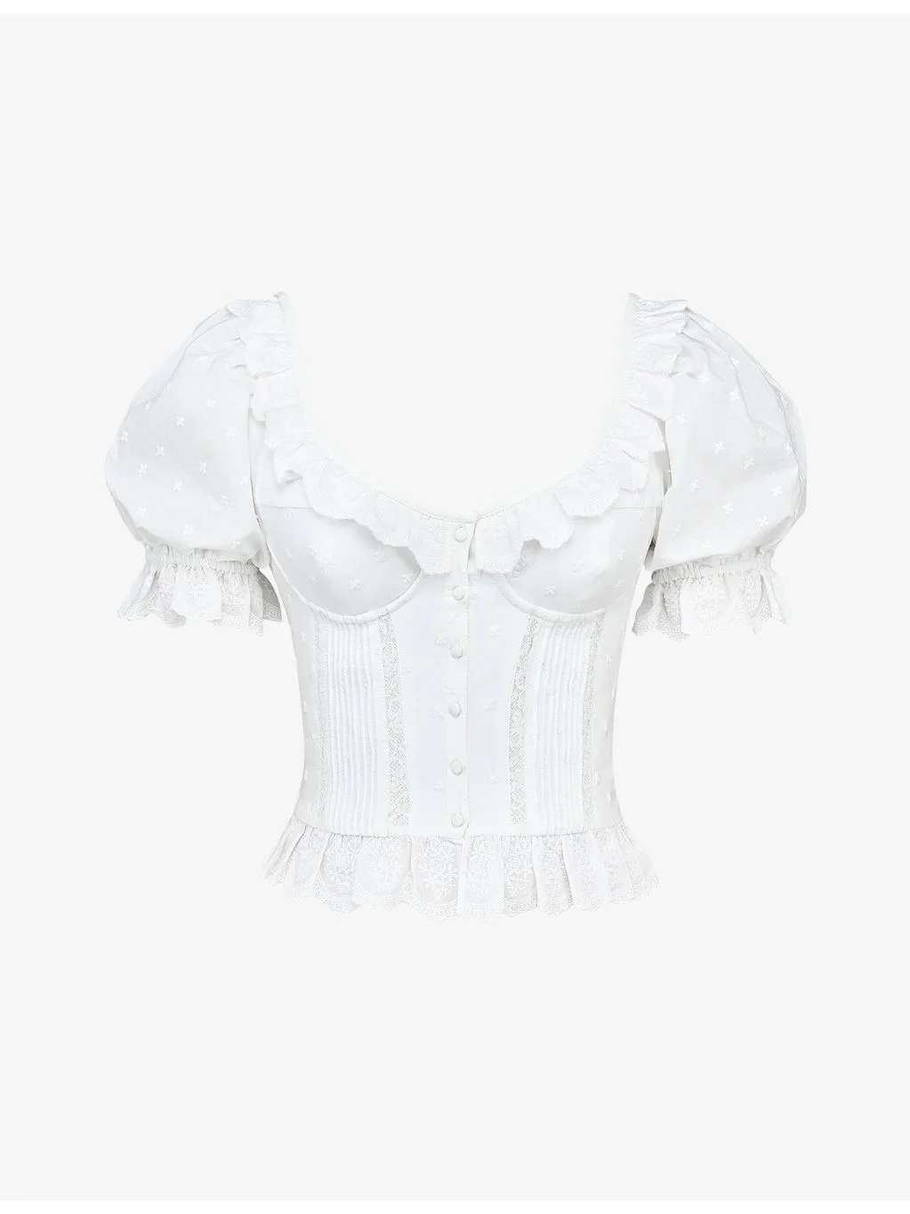 Bella Broderie-Anglaise Cotton Top - 1