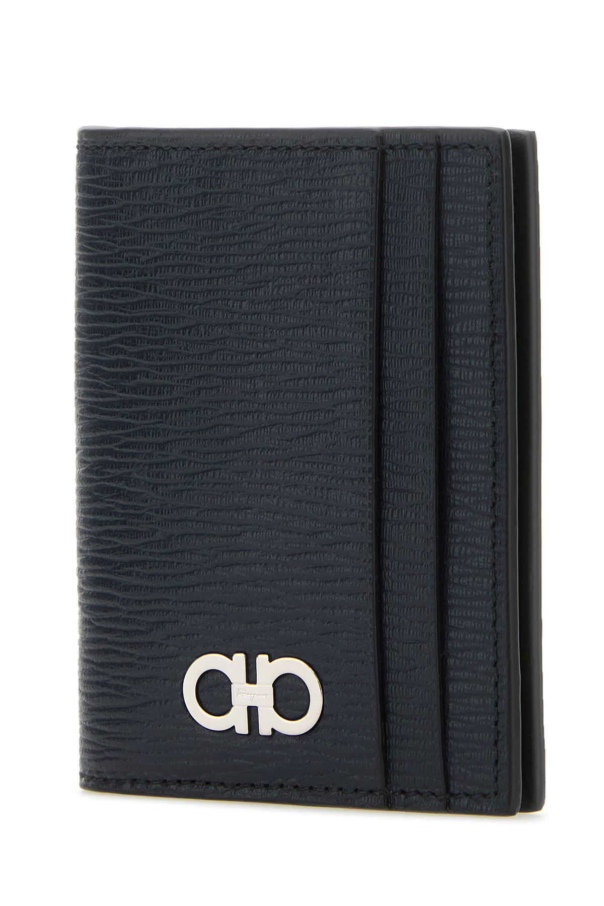 Black leather card holder - 2