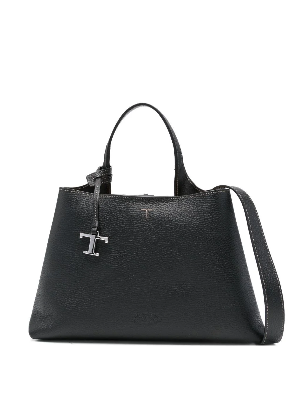 Small leather tote bag - 1
