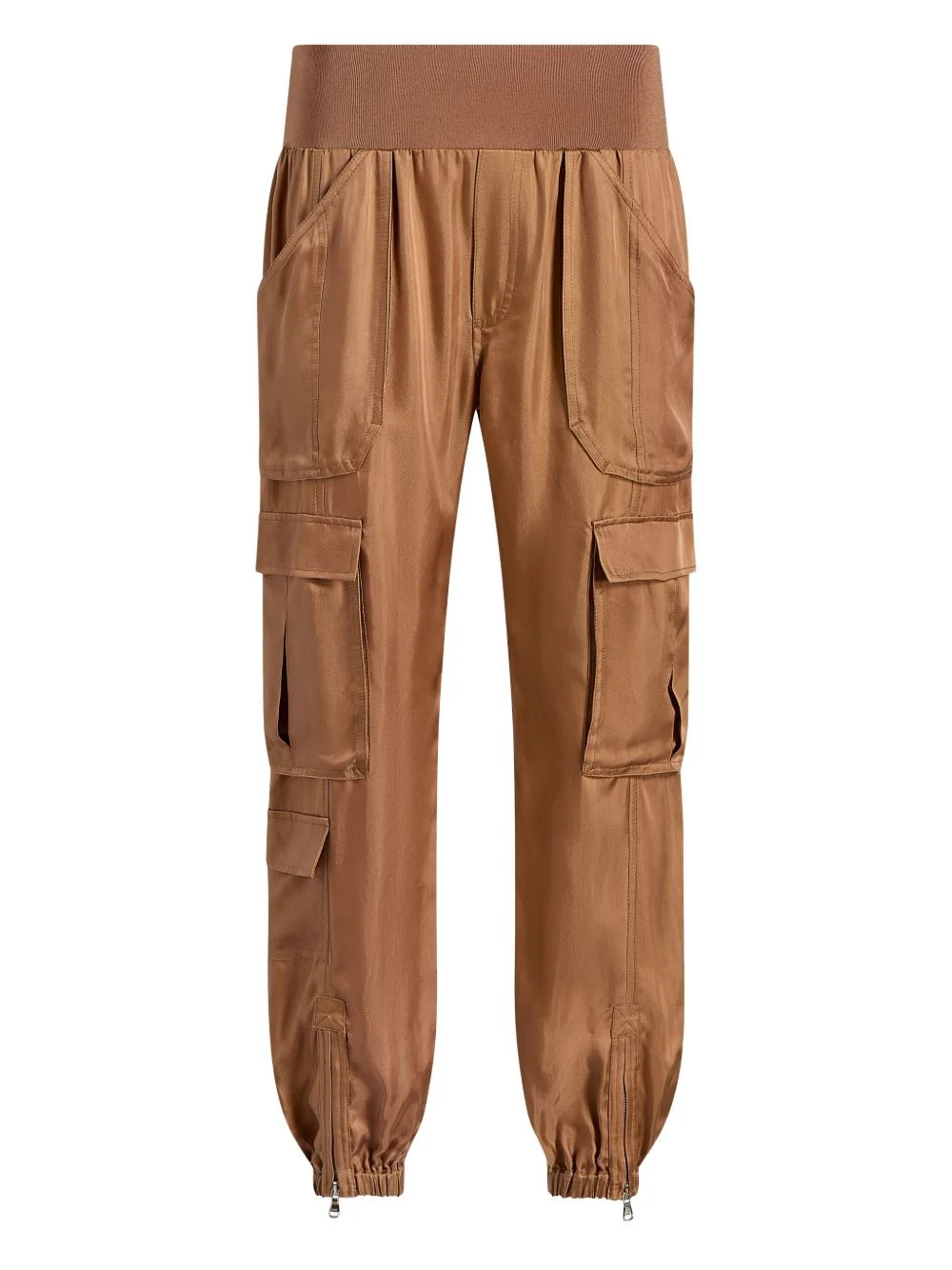 Raven elasticated-waist cargo trousers - 1