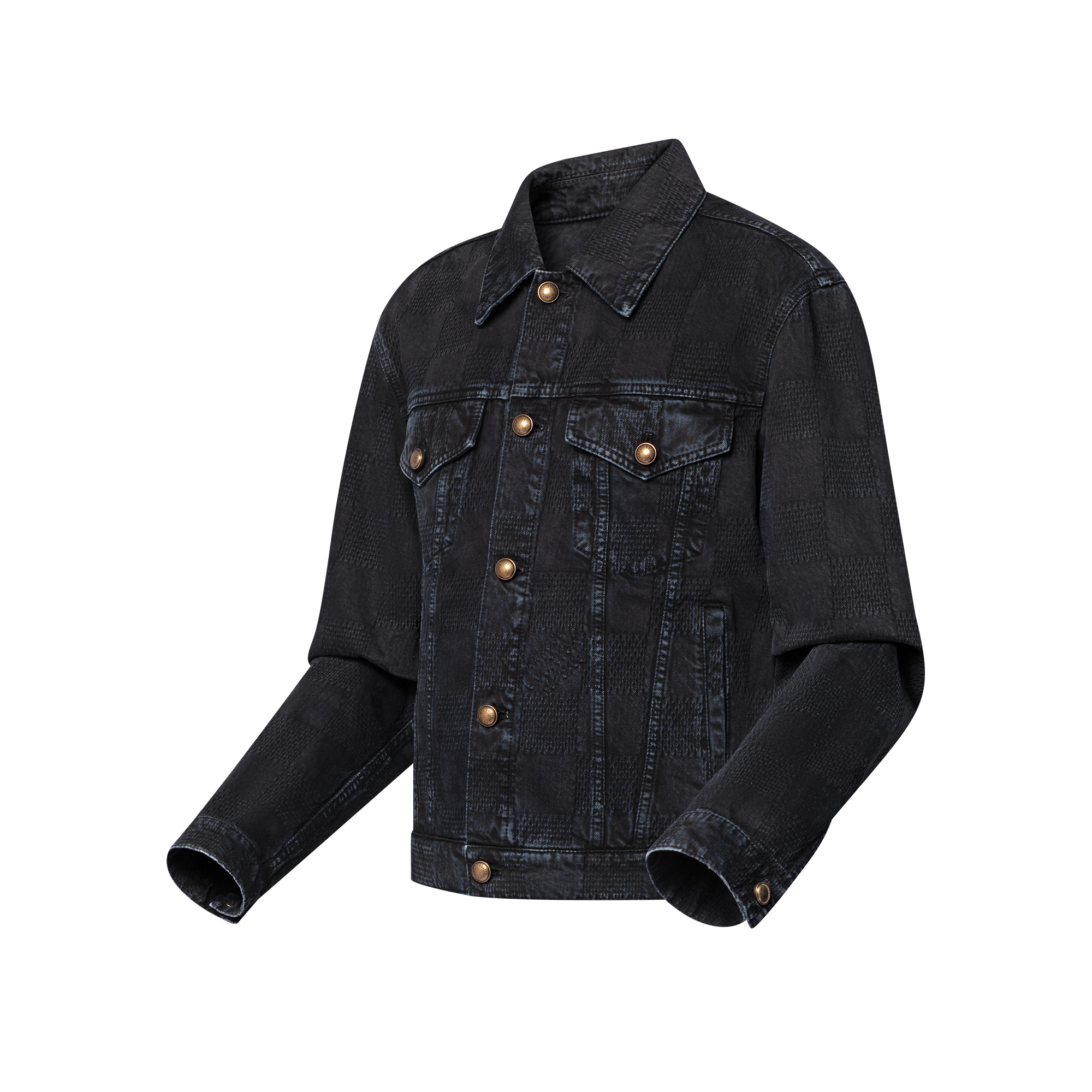 57th Street NYC Damier Denim Trucker Jacket - 2