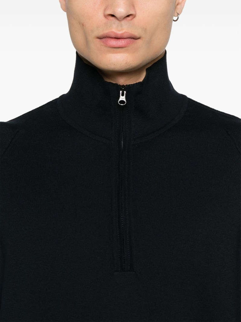 Lens-detail half-zip sweater 5