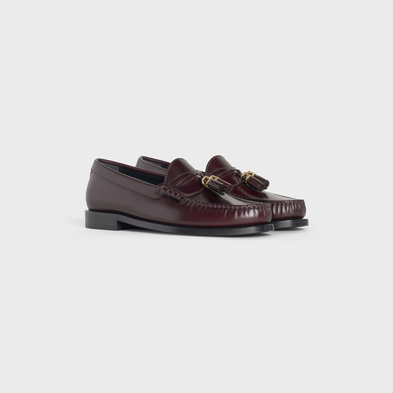 CELINE Celine Luco Embellished Loafer Tassels in Polished Calfskin outlook