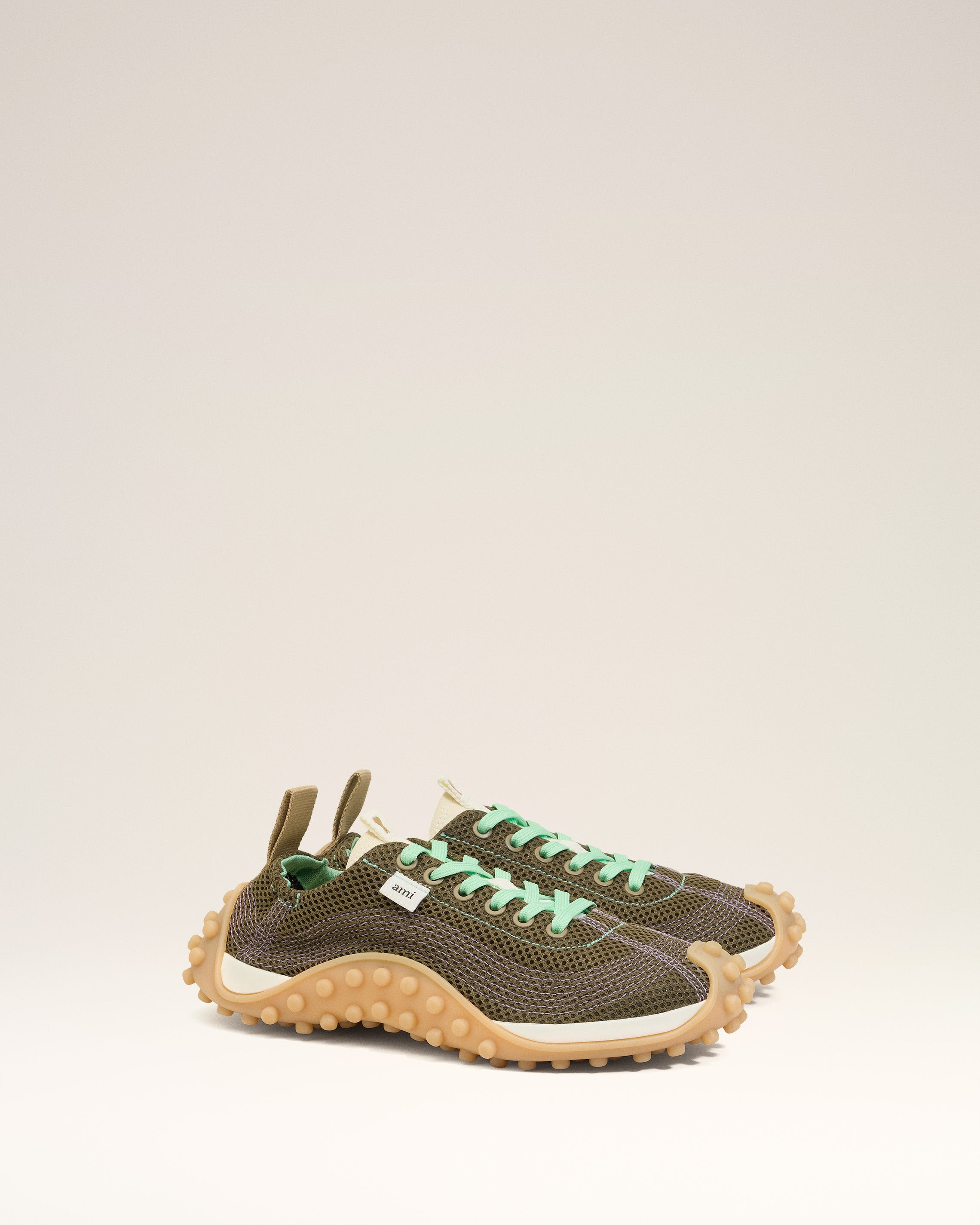 GREEN MESH LOW TOP MIRAGE SNEAKERS - 3