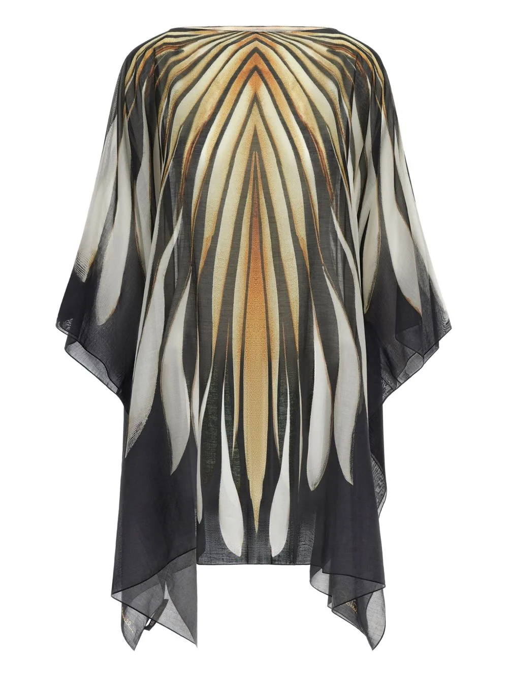 abstract-pattern kaftan dress - 1
