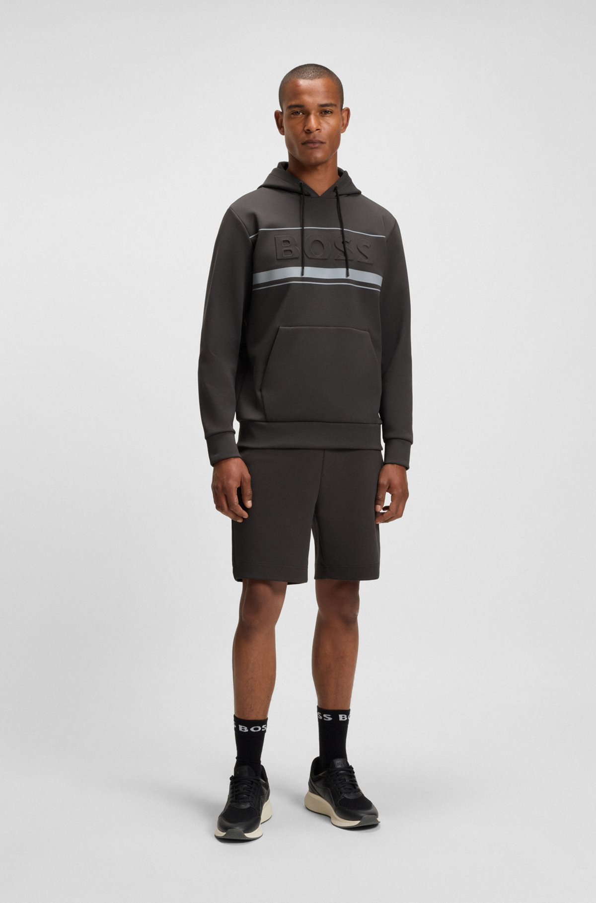 HOODIE WITH STRIPE DETAILS - 4