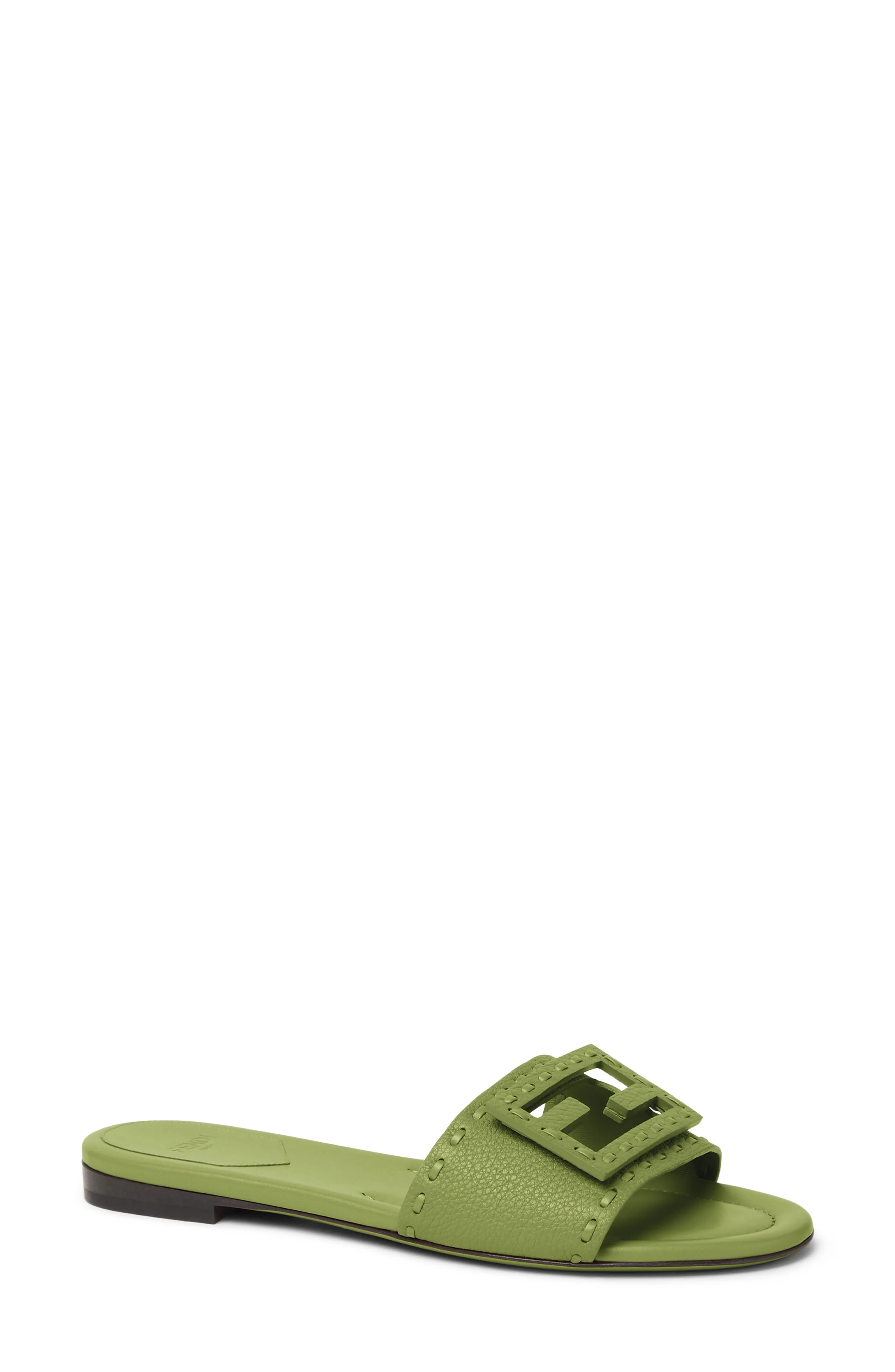Fendi Signature Slide Sandal in Verde Verbena at Nordstrom - 1