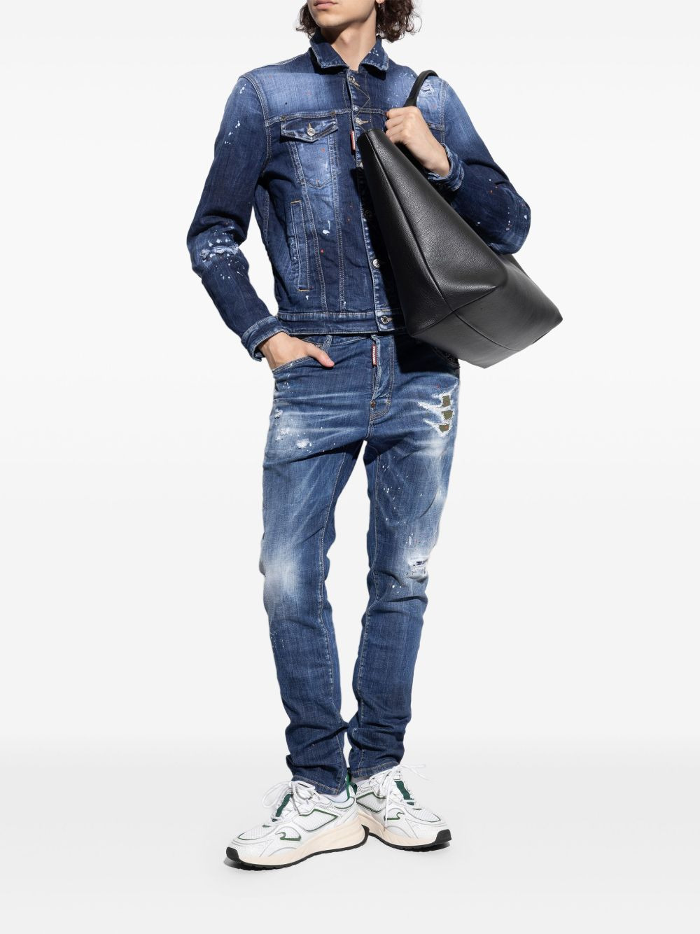 leaf-details sneakers - 4