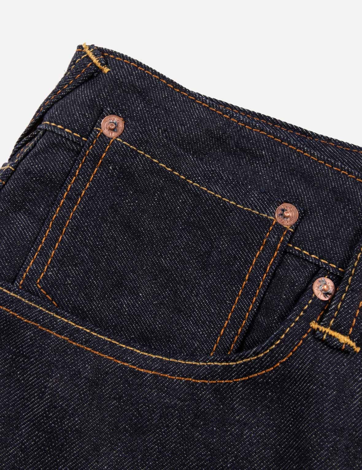 Pine-pattern Daicock Print with Crane and Logo Embroidery Wide Leg Jeans - 12