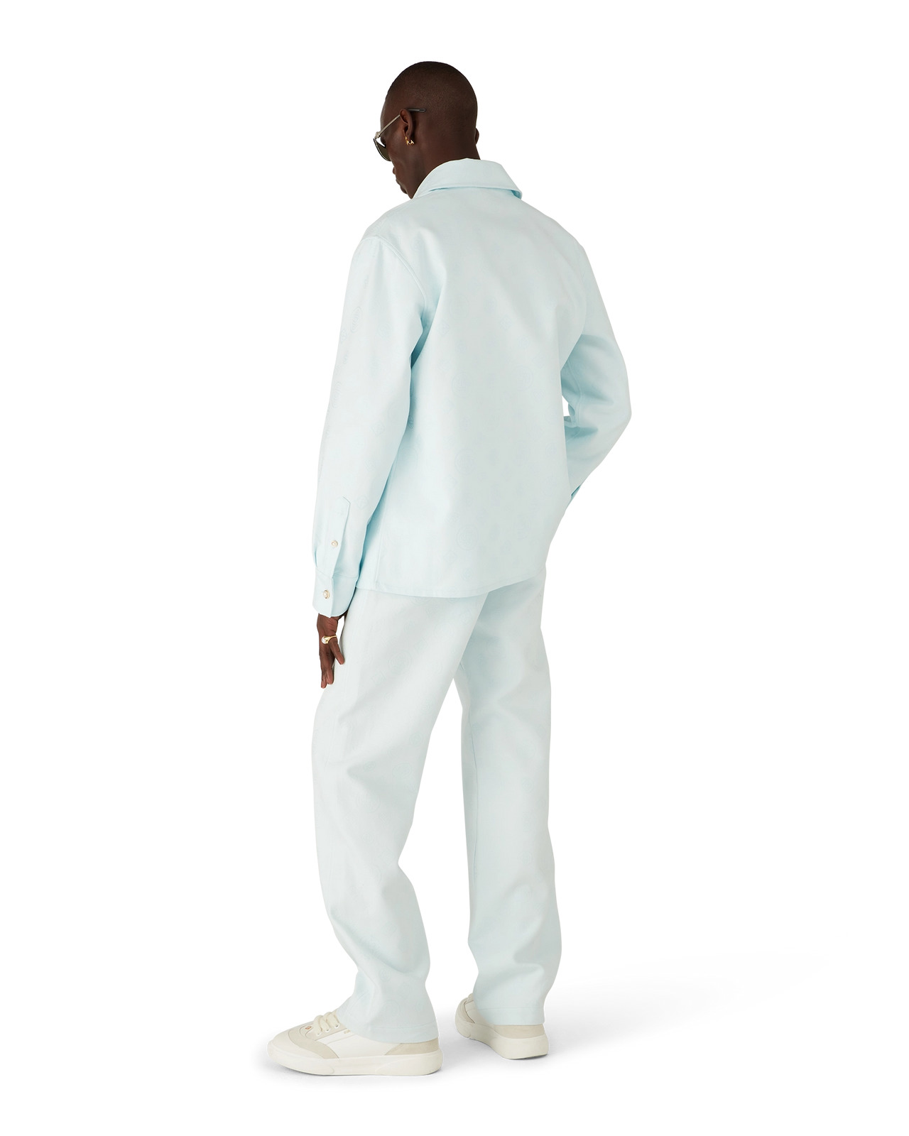 Cotton Monogram Long Sleeve Shirt | Casablanca Paris - 3