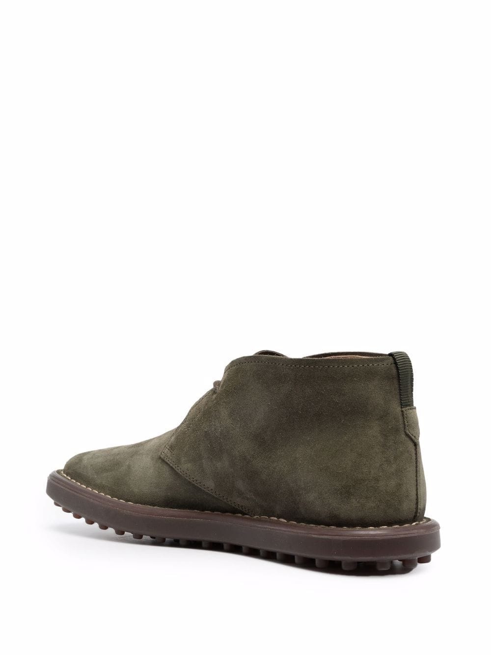 lace-up suede desert boots - 3