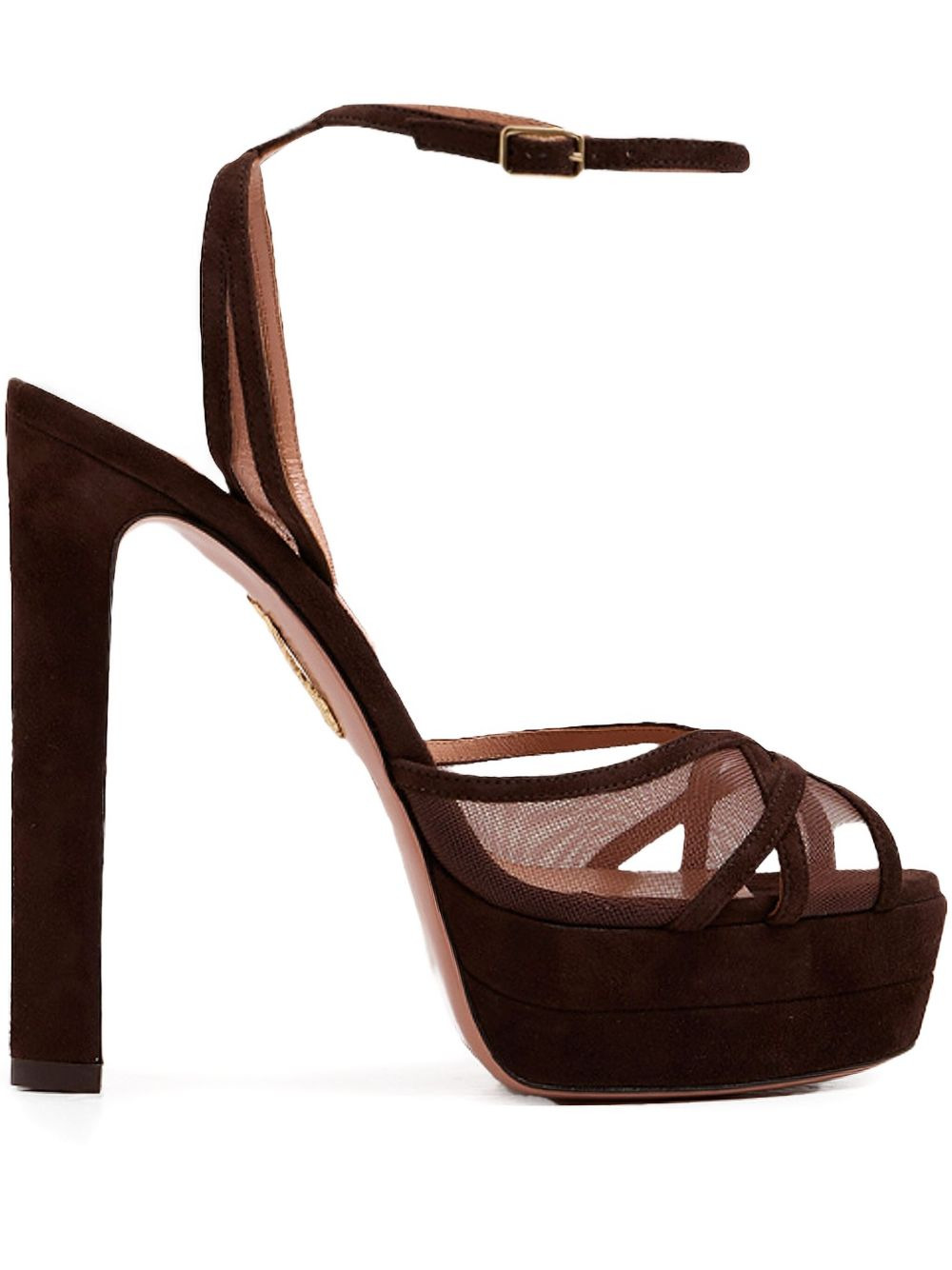 130mm Shear Plateau platform mesh-panel heeled sandals - 1